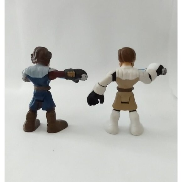 Star Wars Playskool Jedi Force Obi-Wan Kenobi & Anakin Skywalker 2-Pack Mini-Fig - Picture 6 of 10